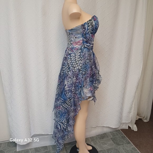 Deb Strapless Multicolor Dress Women Size L - Picture 9 of 16